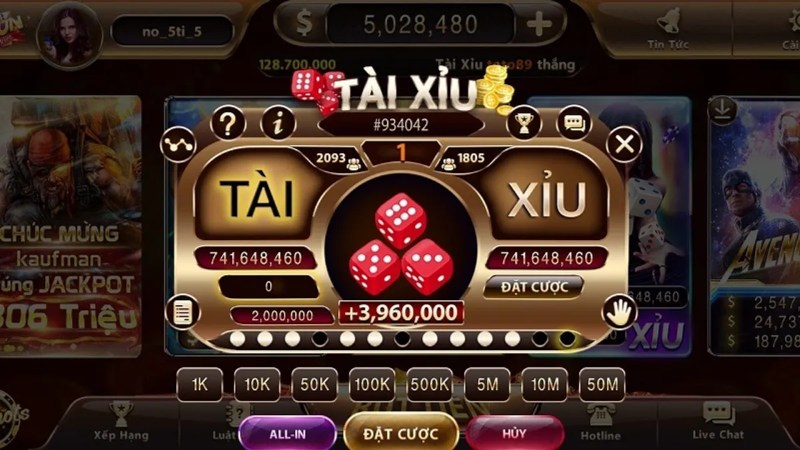 Tải game tài xỉu với nhiều tính năng hấp dẫn